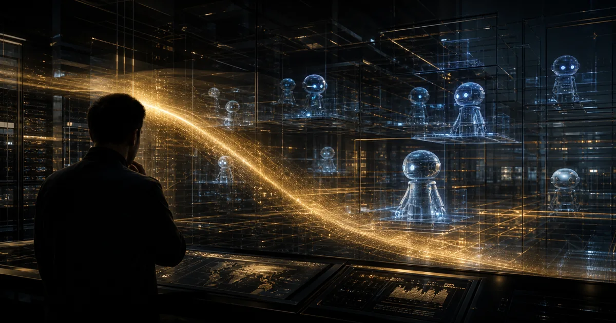 Security analysts discovering hidden AI agents across a business network